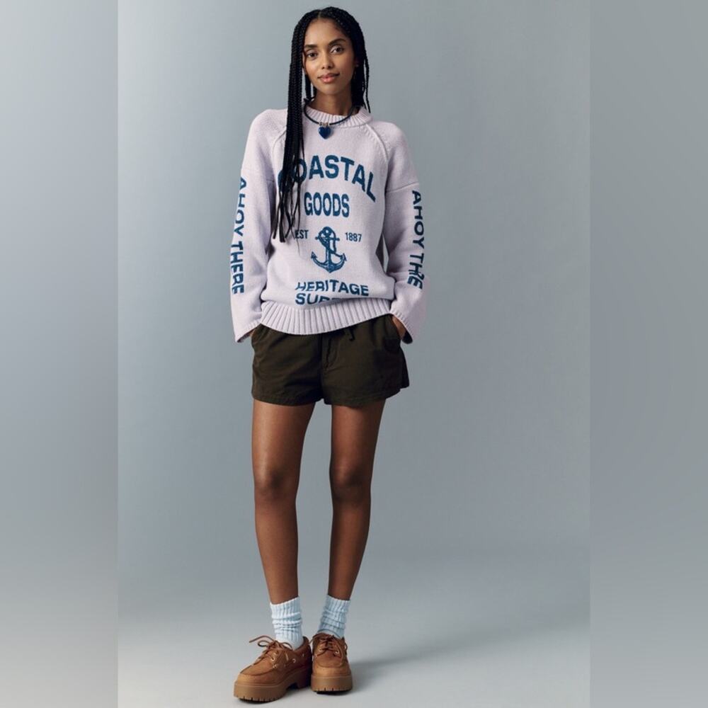 Pilcro Pullover Long-Sleeve Crew-Neck Icon Sweater